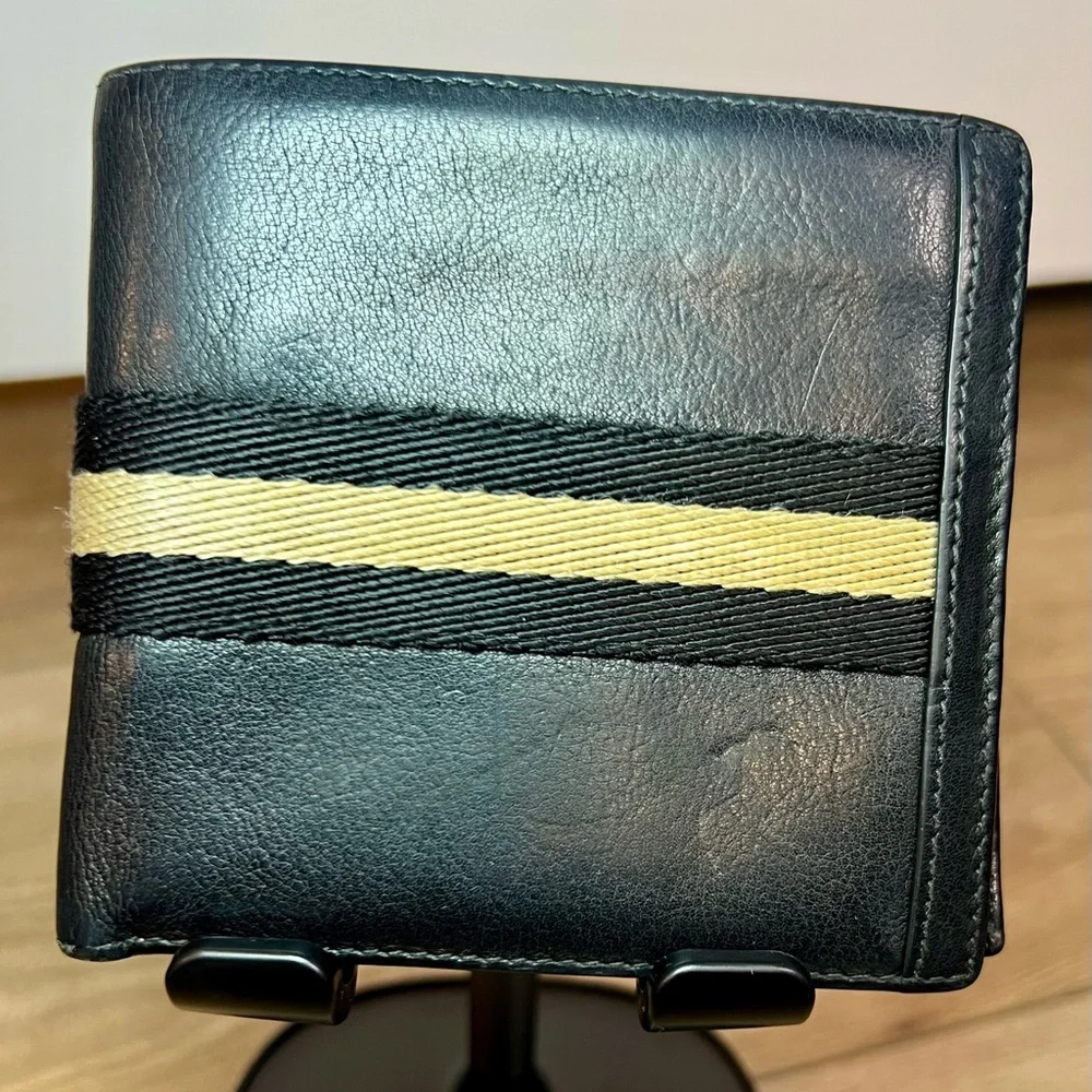 BALLY Tollen Black Leather Bi-fold Wallet